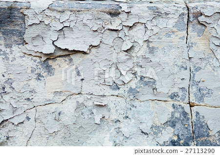 texture Close Up of Chipped blue peeling paint 27113290