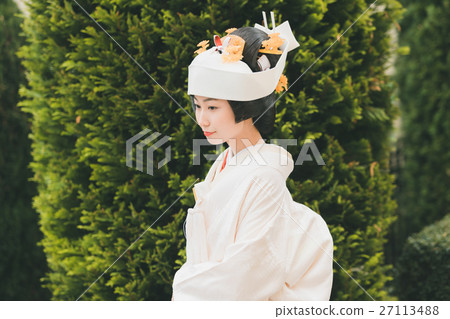 白色和服 新娘 新娘的頭飾 27113488