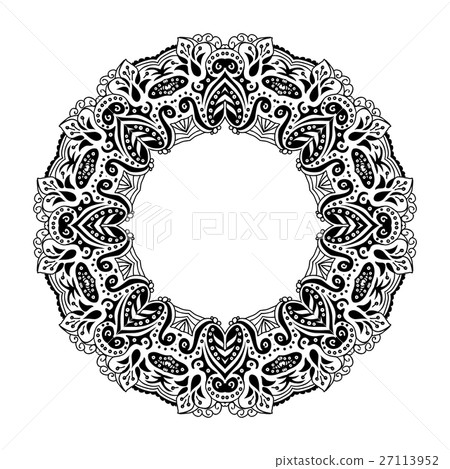 Mandala. Ethnic decorative round element. Hand Mandala. Ethnic decorative round element. Hand 27113952