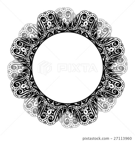 Mandala. Ethnic decorative round element. Hand Mandala. Ethnic decorative round element. Hand 27113960