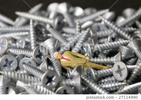 Screw and businessman 27114990