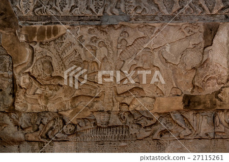 Relief of Angkor Watt First Corridor (Heaven and Hell) Relief of Angkor Watt First Corridor (Heaven and Hell) 27115261