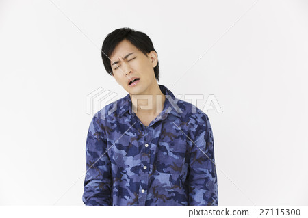 Male young man person emotional expression crying tears sorrow sad pessimistic failure trouble Male young man person emotional expression crying tears sorrow sad pessimistic failure trouble 27115300