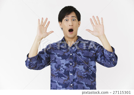Male young male person feeling expression surprised surprised problem surprise shock failure trouble Male young male person feeling expression surprised surprised problem surprise shock failure trouble 27115301