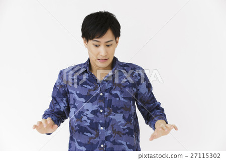Male young man person emotional expression scary fear problem trouble stress dissatisfaction anxiousness concern Male young man person emotional expression scary fear problem trouble stress dissatisfaction anxiousness concern 27115302