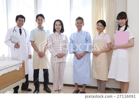醫療醫院護理醫師護士護士圖像場景 27116091
