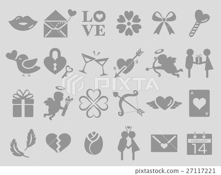 Valentine's icon set 27117221