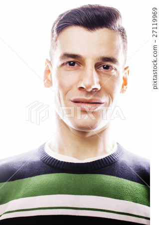 Portrait of a smart serious young man standing 27119969