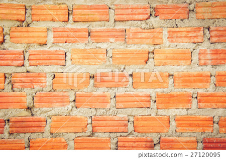 The wallbrick background , Texture wallbrick red  27120095