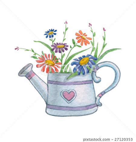 Watering pot Watercolor image Watering pot Watercolor image 27120353