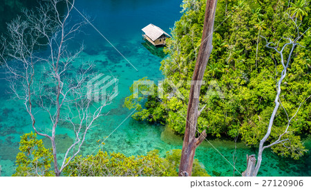 Bamboo Hut in Mangrove, Kabui Bay, Raja Ampat Bamboo Hut in Mangrove, Kabui Bay, Raja Ampat 27120906