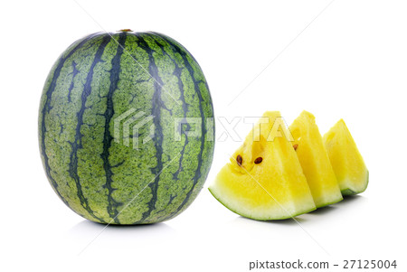 watermelon on white background 27125004