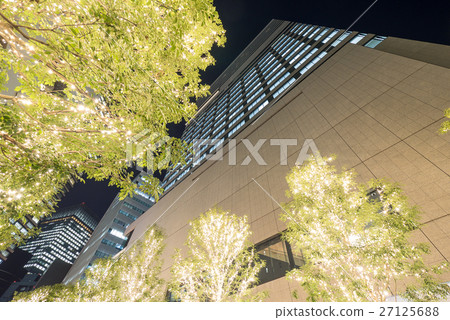 名古屋市中村區城市景觀交響樂豐田大廈照明 27125688