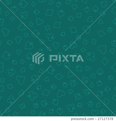 Symbols of Suits Card Seamless Pattern Background 27127378
