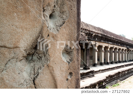 Cambodia's wartime warfare remaining in Angkor Wat Cambodia's wartime warfare remaining in Angkor Wat 27127802