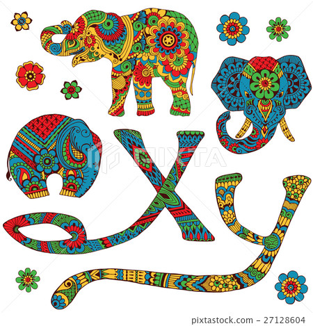 letters decorated with ornaments in the style of m letters decorated with ornaments in the style of m 27128604