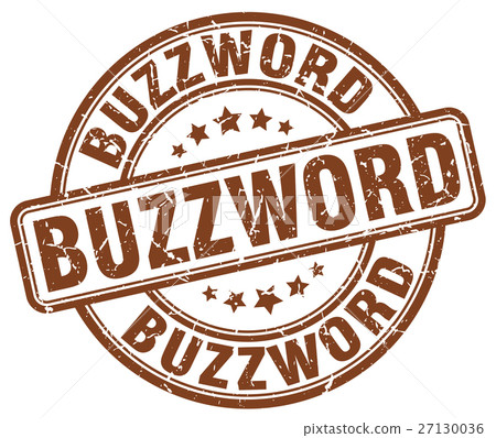 buzzword brown grunge stamp 27130036