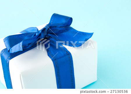 Present gift gift gift box blue 27130536