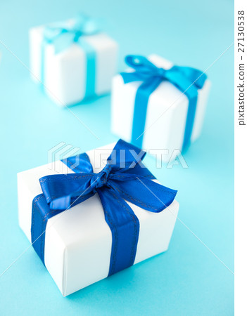 Present gift gift gift box blue Present gift gift gift box blue 27130538