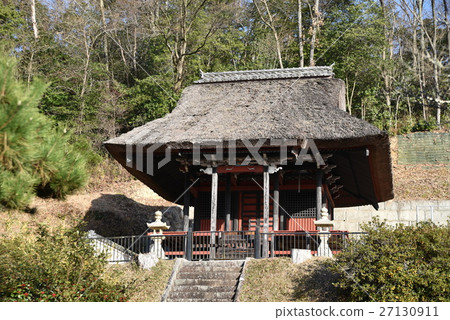 岡山縣岡山市北區陽光明媚的冬日日王路半神堂 27130911
