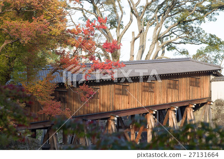 秋天和歌山城堡橋樑走廊 秋天和歌山城堡橋樑走廊 27131664