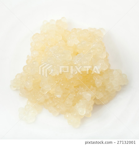 handful of salty caviar of halibut fish handful of salty caviar of halibut fish 27132001