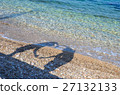 Shadow pleasure play on the sandy beach of Chios 27132133