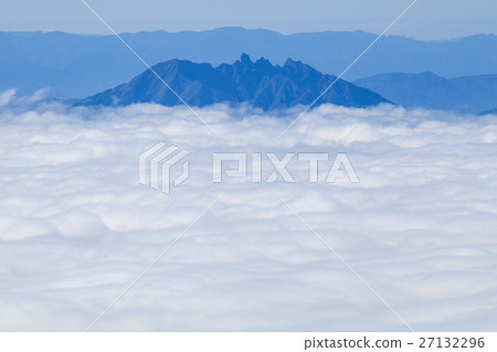 阿蘇和Netsukake-dake漂浮在雲海中 27132296