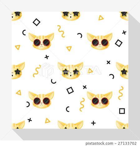 Animal seamless pattern collection with cat 6 Animal seamless pattern collection with cat 6 27133702