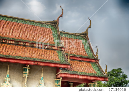 The roof of temple in the marble temple 27134036