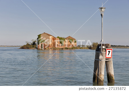 Madonna del Monte island in Venice lagoon, Italy. 27135872
