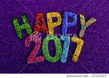 glittering letters forming the text happy 2017 glittering letters forming the text happy 2017 27135925