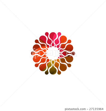 Digital colorful isolated circle logo template Digital colorful isolated circle logo template 27135964