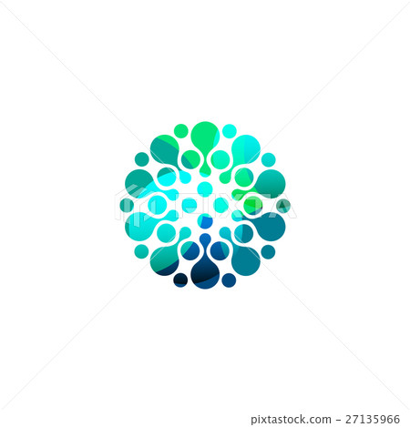 Digital colorful isolated circle logo template Digital colorful isolated circle logo template 27135966