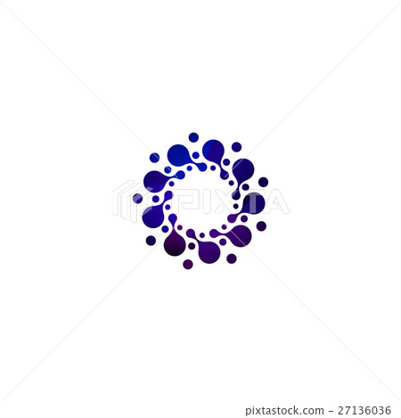 Digital colorful isolated circle logo template Digital colorful isolated circle logo template 27136036