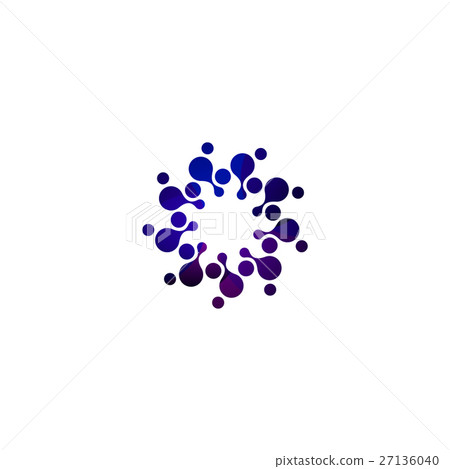 Digital colorful isolated circle logo template Digital colorful isolated circle logo template 27136040