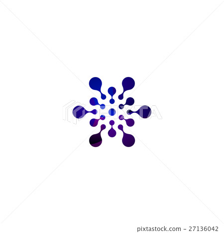 Digital colorful isolated circle logo template Digital colorful isolated circle logo template 27136042