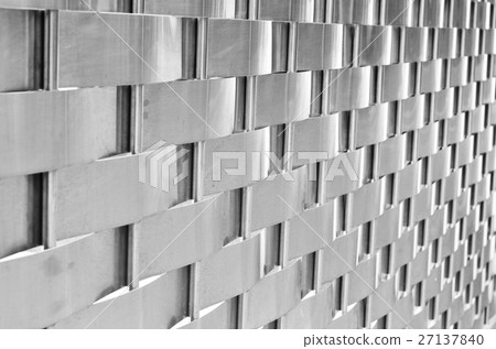 Woven metal Silver weaving art abstracts backgroun 27137840