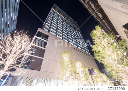 Nagoya-shi Nakamura-ku Urban landscape Symphony Toyoda Building Illuminations 27137990