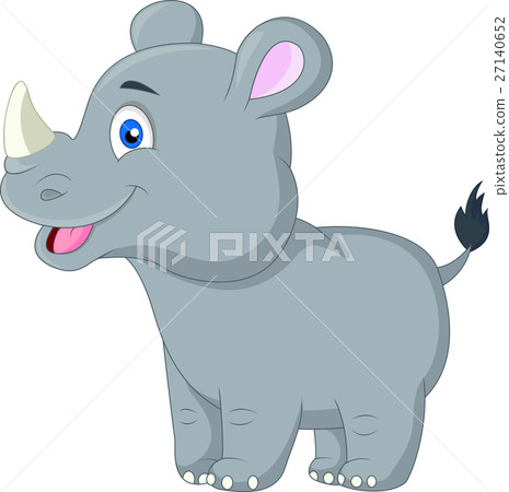 Cute rhino cartoon Cute rhino cartoon 27140652