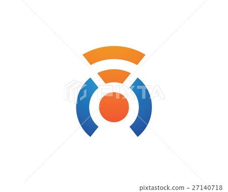 wireless Logo Template - Stock Illustration [27140718] - PIXTA