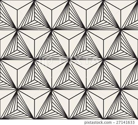 Vector Seamless Black White Geometric Bursting 27141633