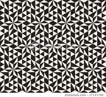 Vector Seamless Black and White Geometric Star Vector Seamless Black and White Geometric Star 27141708