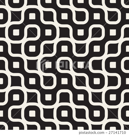 Vector Seamless Black And White Rounded Irregular Vector Seamless Black And White Rounded Irregular 27141710