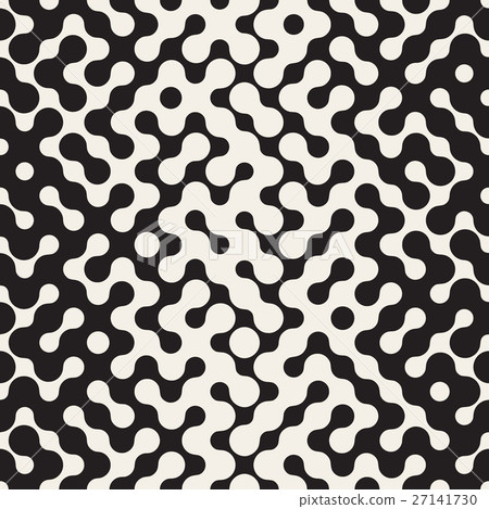 Vector Seamless Black and White Hexagonal Lines Vector Seamless Black and White Hexagonal Lines 27141730