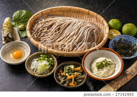 Fresh soba soba set that Japanese noodles 27142993