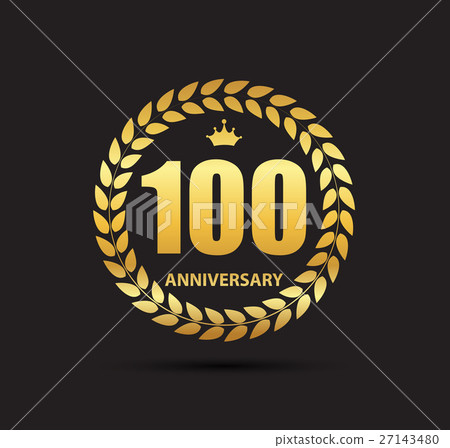 Template Logo 100 Years Anniversary Vector 27143480