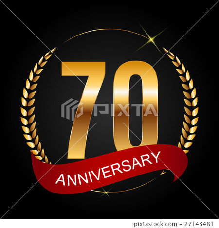Template Logo 70 Years Anniversary Vector 27143481