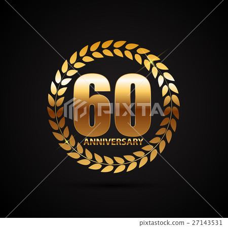 Template Logo 60 Years Anniversary Vector 27143531