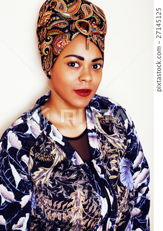 beauty bright african woman with creative make up 27145125